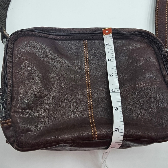 Jack George's Voyager Double Zippered Crossbody Bag - Picture 13 of 14